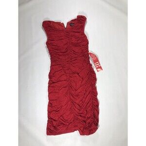 Snap Brand Dress Red Sleeveless Size Med